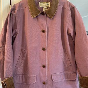 L.L. Bean Women's Adirondack Barn Coat, Flannel-Lined - size XL in dusty purple